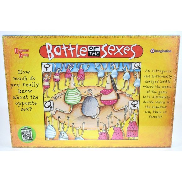 Vintage Battle Of The Sexes Board Game 1997 University Games Imagination New - Picture 1 of 4